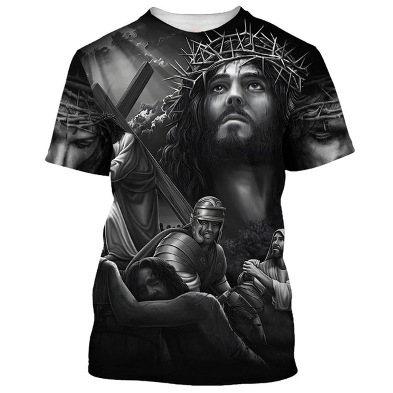 FUNSTUFFPRINT Jesus Savior 3D All Over Printed Shirt for Men and Women
 
 3D T-shirt