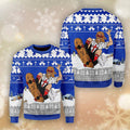 FUNSTUFFPRINT Jesus Skateboarding Christmas Ugly Christmas Sweater For Men & Women - Jesus Christ Sweater - Christian Shirts Gifts Idea Ugly Sweater