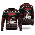 FUNSTUFFPRINT Jesus The Reasonfor The Season Ugly Christmas Sweater For Men & Women - Jesus Christ Sweater - God Gifts Idea Ugly  Sweater