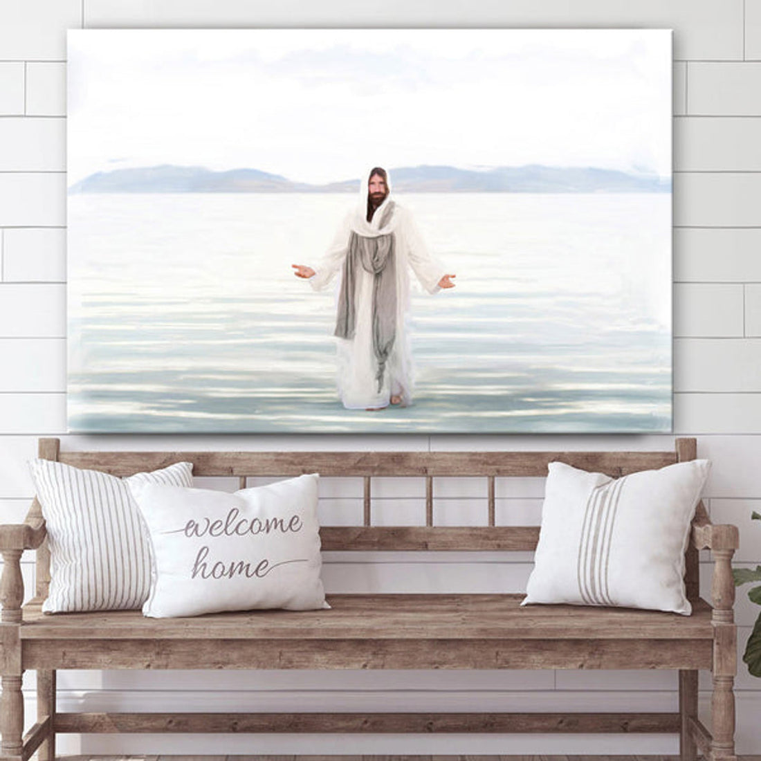Jesus Walks On Water Canvas Art - Jesus Christ Pictures - Jesus Wall Art - Christian Wall Decor