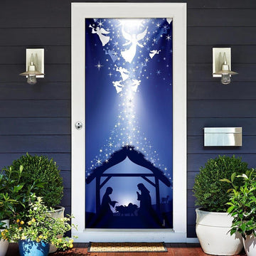 Jesus Was Born Door Cover, Christian Door Decor, Door Christian Church, Christian Door Plaques