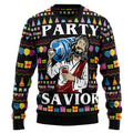 FUNSTUFFPRINT Jesus's Party Ugly Christmas Sweater - Xmas Gifts For Him Or Her - Christmas Gift For Friends - Jesus Christ Sweater - God Gifts Idea Ugly  Sweater