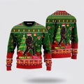 FUNSTUFFPRINT Jingle Bell Rock Bigfoot Guitar Ugly Christmas Sweater – Gifts For Bigfoot Lovers Ugly  Sweater