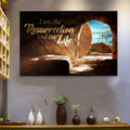 John 1125 I Am The Resurrection And The Life Canvas Wall Art - Religious Wall Decor