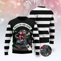 FUNSTUFFPRINT Jolly To The Bone Ugly Christmas Sweater, Christmas Sweater, Ugly Sweater, Funny Xmas Sweaters Ugly Sweater