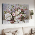 Just Breathe, Hummingbird Poster Poster and Canvas