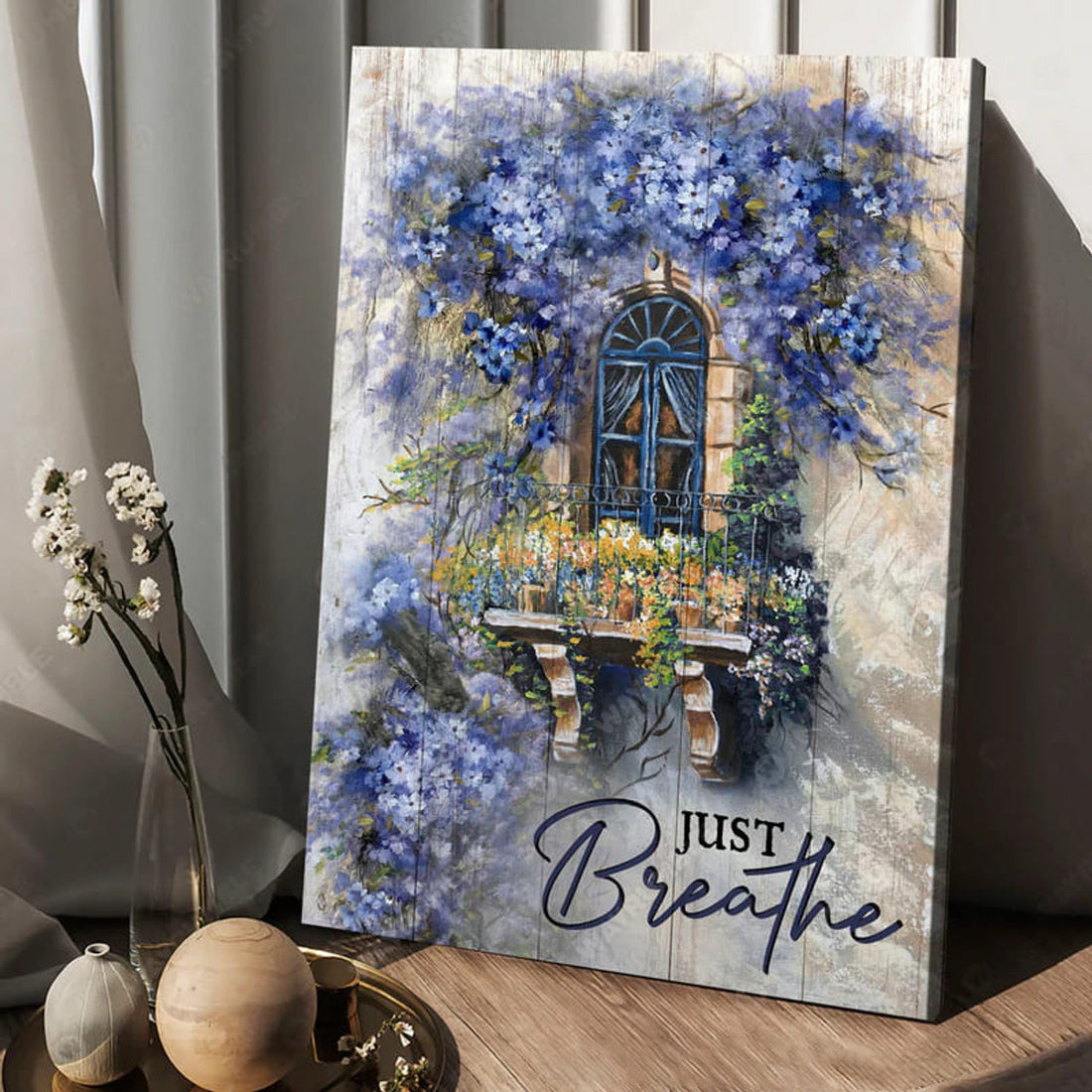 Just Breathe, Poster Decor, Wall Poster Poster and Canvas