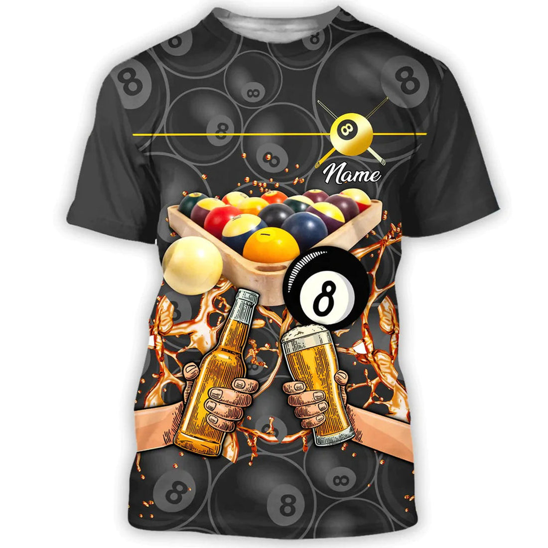 Custom Personalized 3D All Over Print Billiard And Beer Shirt, Billiard Beer Hoodie Men Womenm Billiard Lover Gift