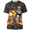 Custom Personalized 3D All Over Print Billiard And Beer Shirt, Billiard Beer Hoodie Men Womenm Billiard Lover Gift