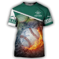 FUNSTUFFPRINT Customized 3D All Over Printed Baseball Shirt Fire Ball Pattern, Baseball Hoodie, To My Son Baseball Player 3D T-shirt