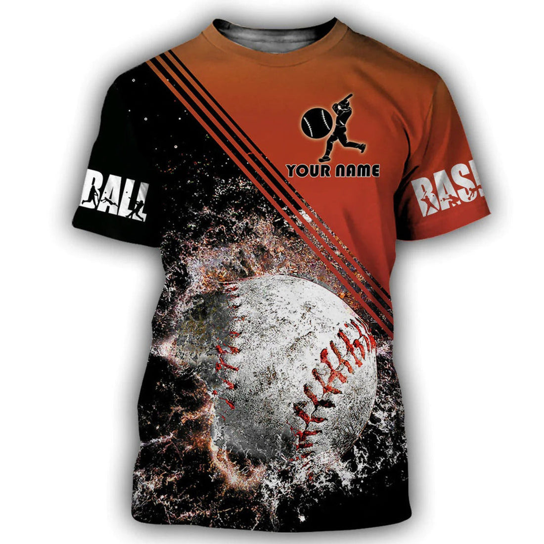 FUNSTUFFPRINT Customized Men Baseball Shirt, Unisex Baseball Hoodie, Love Baseball Gift, Baseball Player Uniform 3D T-shirt