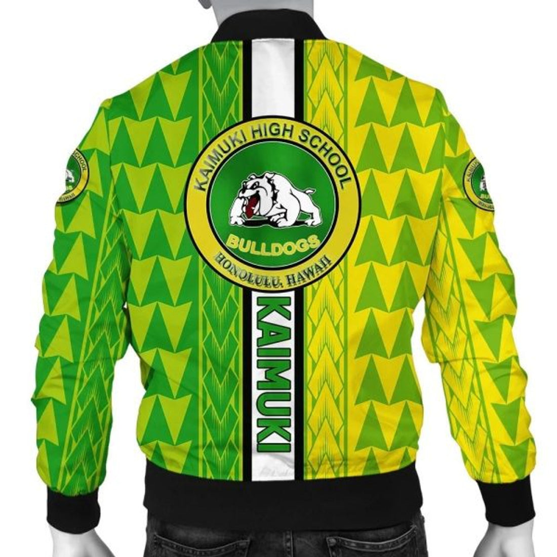 FUNSTUFFPRINTI Kaimuki High Bomber Jacket - Energetic - AH JW Bomber Jacket