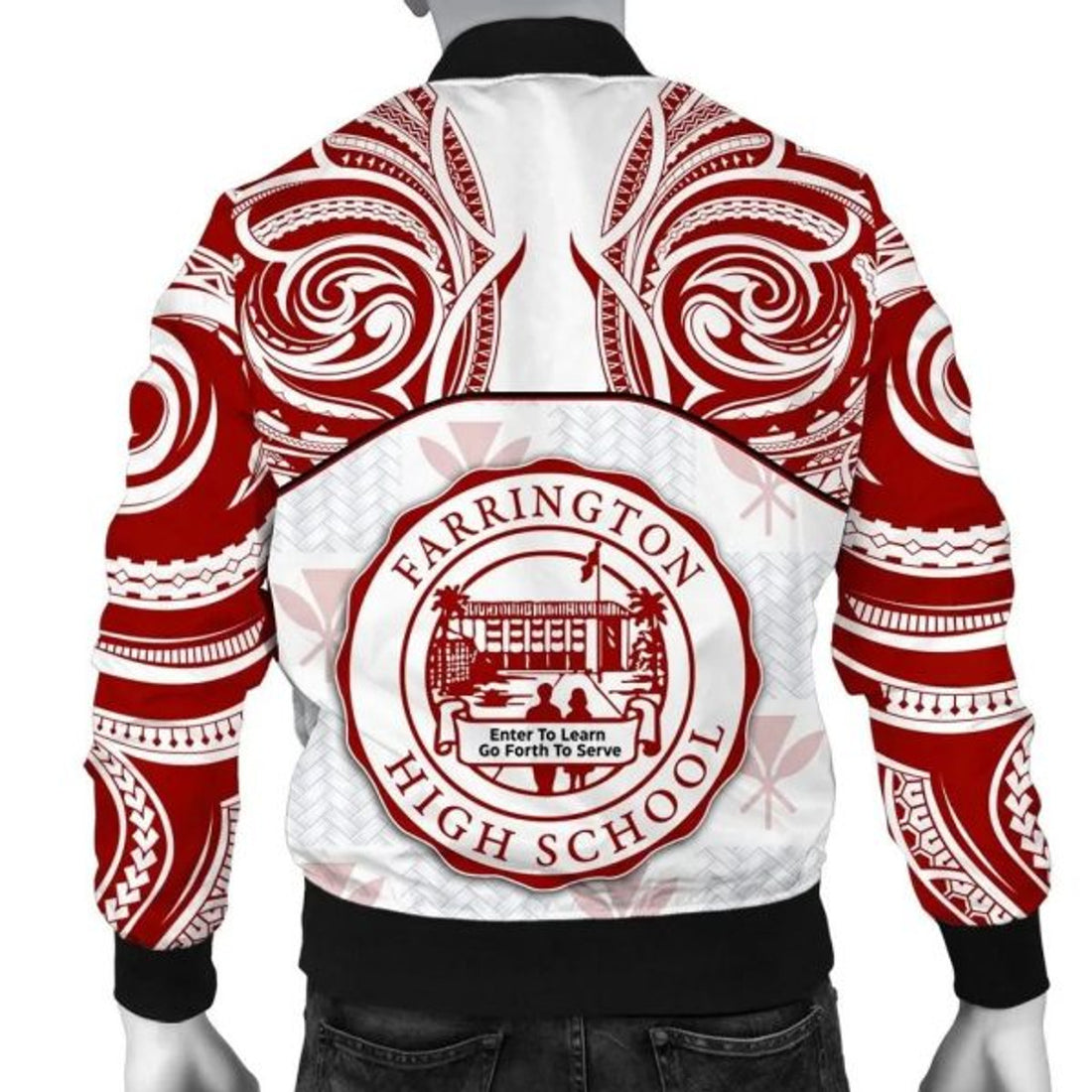 FUNSTUFFPRINTI Kanaka Farrington High School Men's Bomber Jacket bDemodern Style AH JH Bomber Jacket