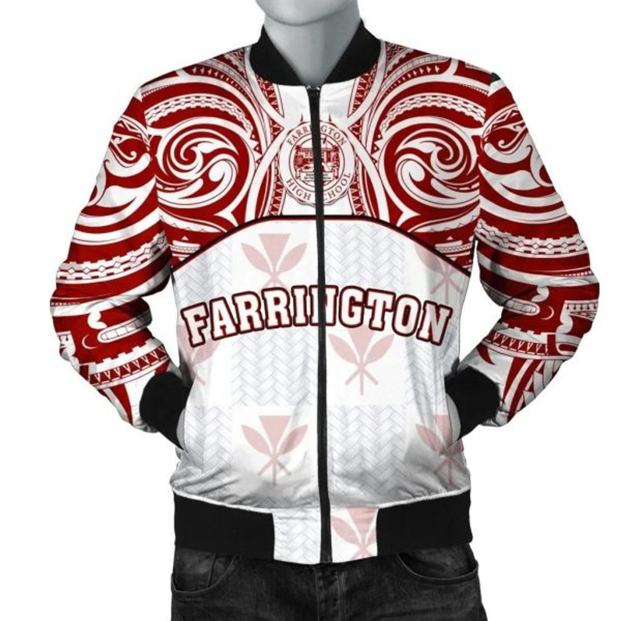FUNSTUFFPRINTI Kanaka Farrington High School Men's Bomber Jacket bDemodern Style AH JH Bomber Jacket