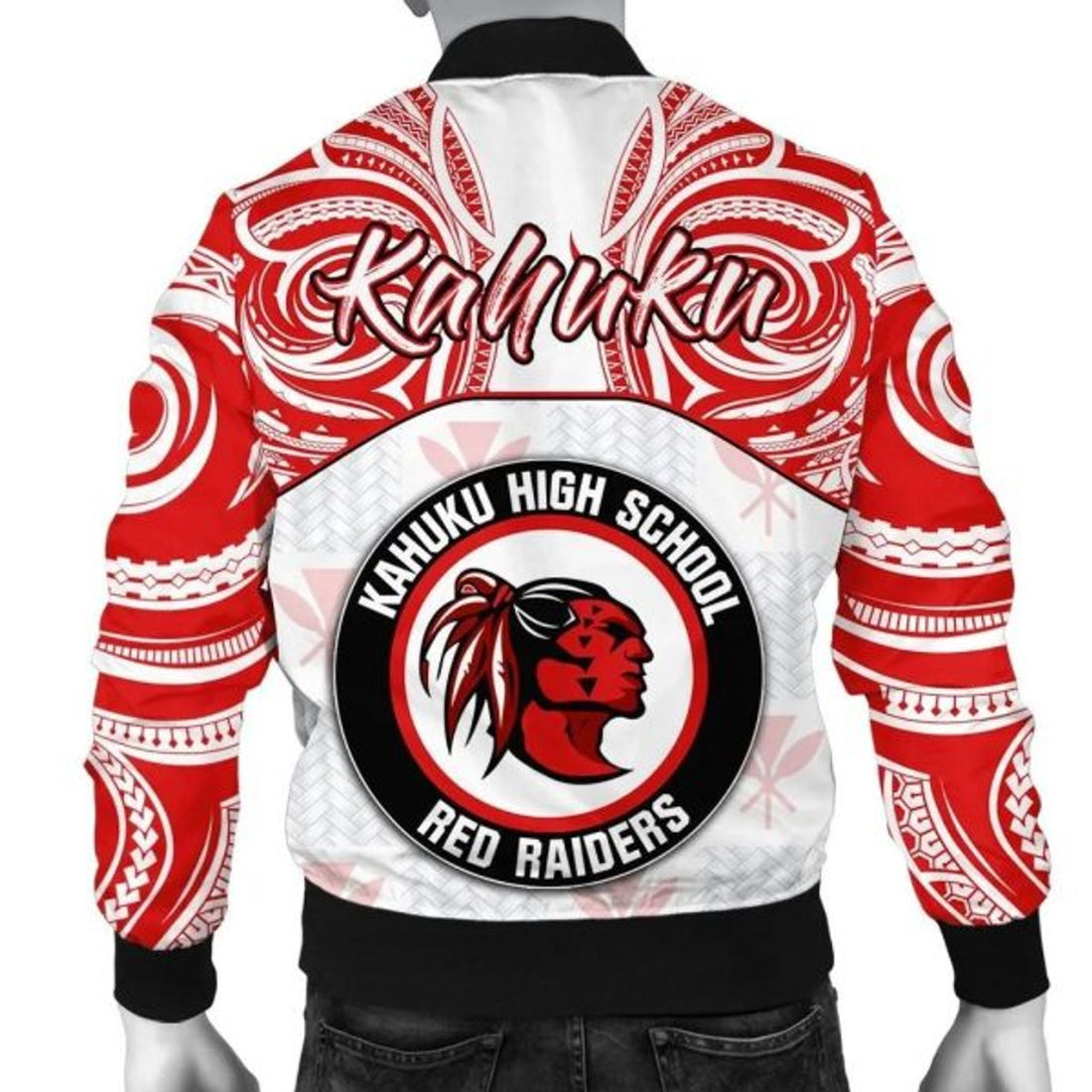 FUNSTUFFPRINTI Kanaka Kahuku High School Men's Bomber Jacket bDemodern Style AH JH Bomber Jacket