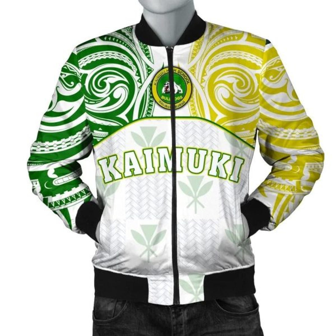 FUNSTUFFPRINTI Kanaka Kaimuki High School Men's Bomber Jacket bDemodern Style AH JH Bomber Jacket
