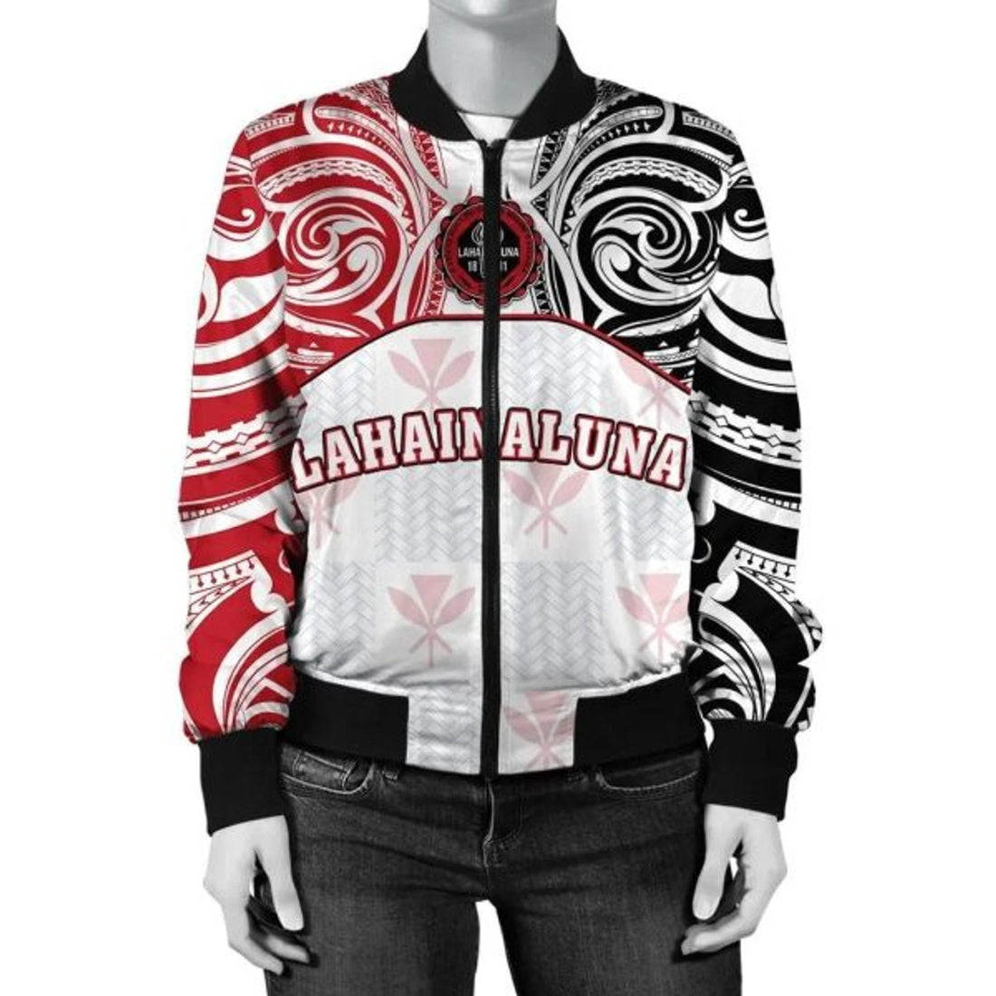 FUNSTUFFPRINTI Kanaka Lahainaluna High School Women's Bomber Jacket bDemodern Style AH JH Bomber Jacket