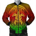 FUNSTUFFPRINTI Kanaka Maoli Turtle Polynesian Bomber Jacket - AH - R Bomber Jacket