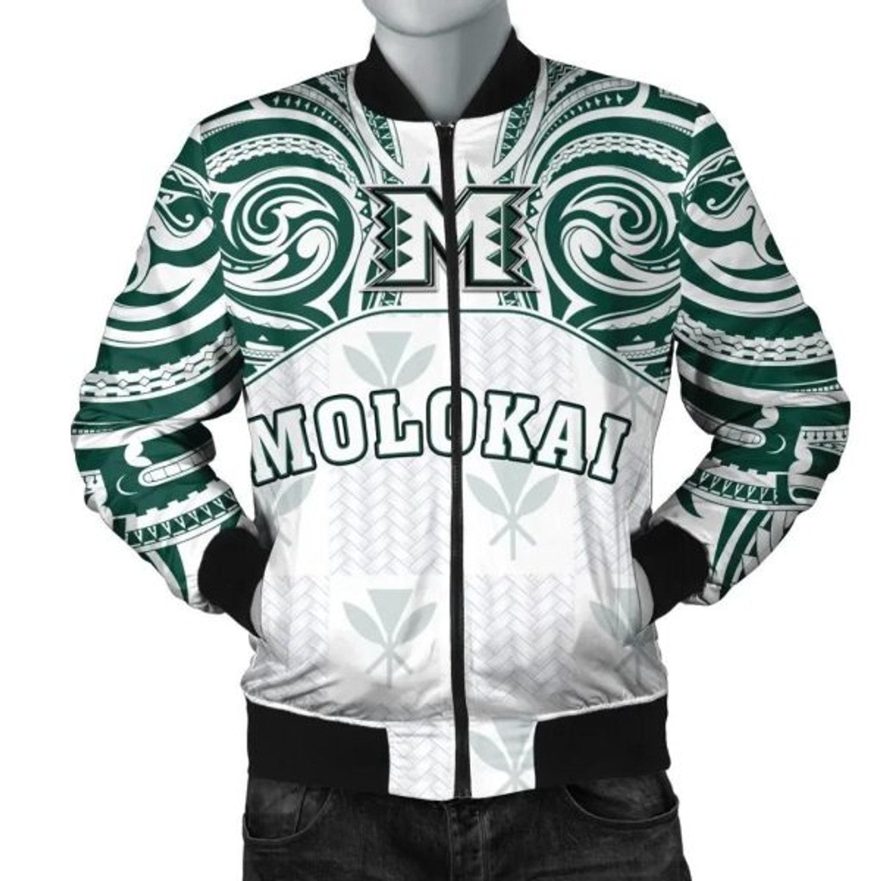FUNSTUFFPRINTI Kanaka Molokai High School Men's Bomber Jacket bDemodern Style AH JH Bomber Jacket