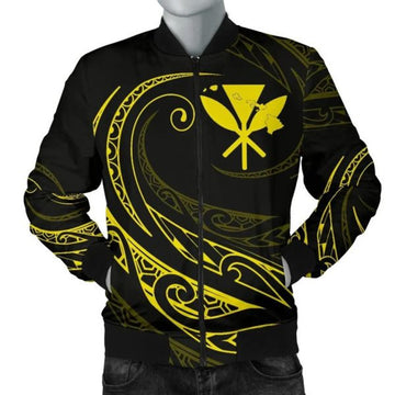 FUNSTUFFPRINT Kanaka Polynesian MenâˆšÂ¢â€šÃ‡Â¨â€šÃ‘Â¢s Bomber Jacket