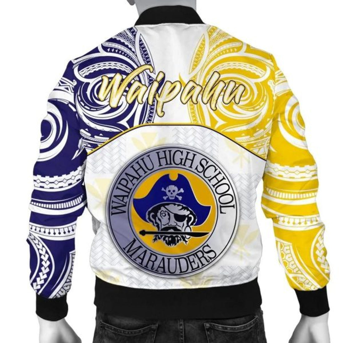 FUNSTUFFPRINTI Kanaka Waipahu High School Men's Bomber Jacket bDemodern Style AH JH Bomber Jacket