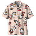 Kawaii Duck Background Design Hawaiian Shirt