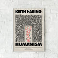Keith Haring Humanism, Poster Decor, Wall Poster Poster and Canvas