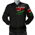 FUNSTUFFPRINTI Kenya In Me Men's Bomber Jacket- Special Grunge Style Bomber Jacket