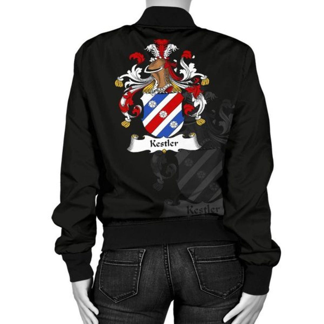 FUNSTUFFPRINTI Kestler Germany Men's Bomber Jacket - German Family Crest Bomber Jacket
