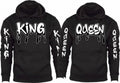 FUNSTUFFPRINT Matching Couple 3D All Over Hoodie King Queen Dripping 3D Hoodie and Zip Hoodie