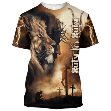 FUNSTUFFPRINT King Of King Christian 3D T-shirt