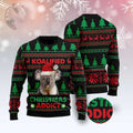 FUNSTUFFPRINT Koala Koalified Christmas Addict Ugly Christmas Sweater, Christmas Sweater, Ugly Sweater, Funny Xmas Sweaters Ugly Sweater