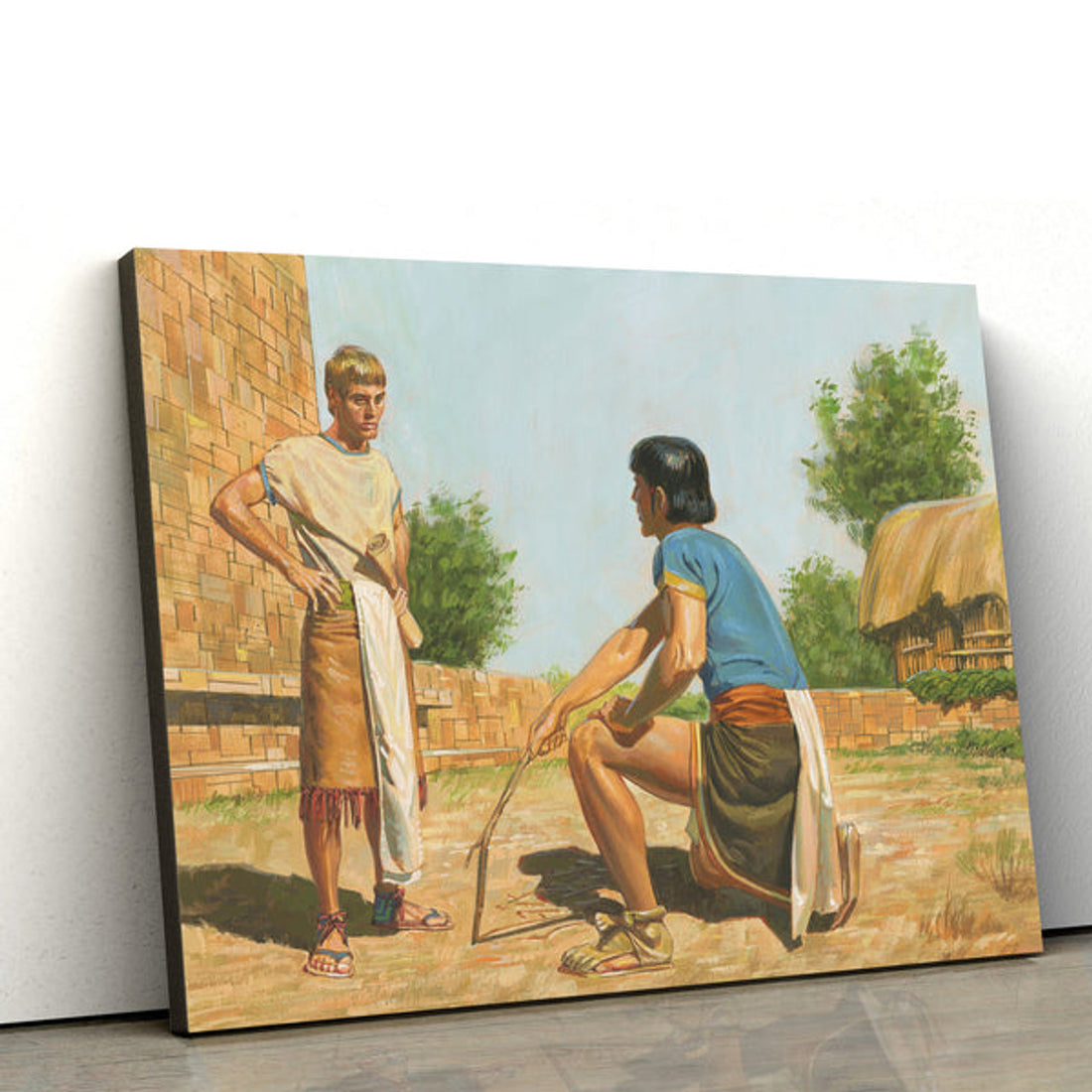 Korihor Writing That He Knows There Is A God Canvas Pictures - Christian Paintings For Home - Religious Canvas Wall Decor