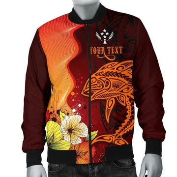 FUNSTUFFPRINTI Kosrae Custom Personalised Men's Bomber Jacket - Tribal Tuna Fish - Bomber Jacket