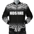 FUNSTUFFPRINTI Kosrae Men's Bomber Jacket - Fog Black Style - Bomber Jacket