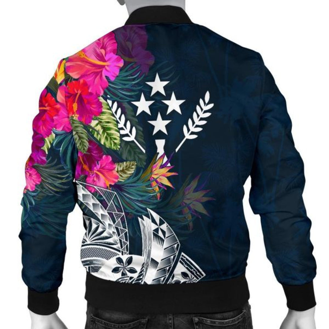 FUNSTUFFPRINTI Kosrae Men's Bomber Jacket - Kosrae Summer Vibes - Bomber Jacket