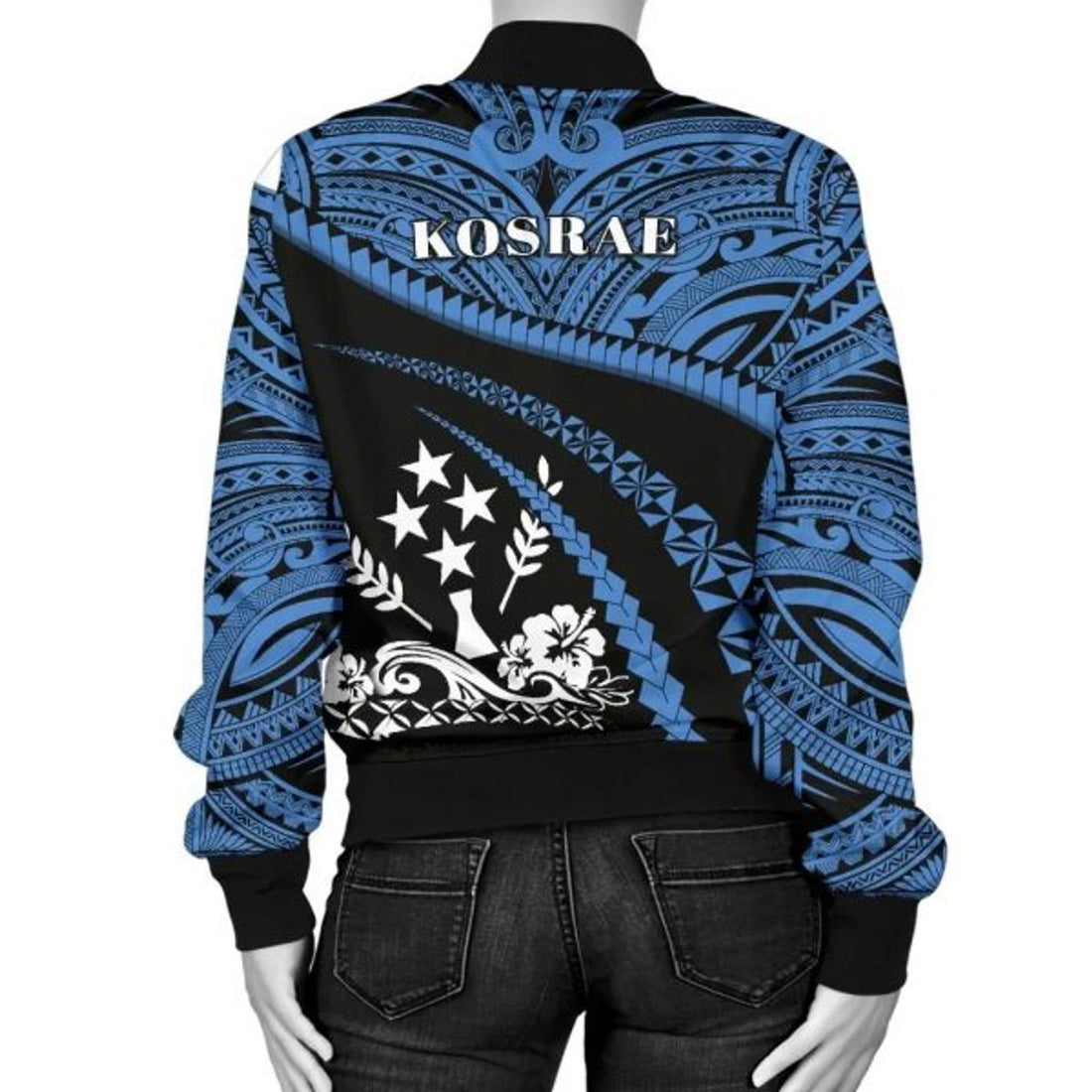 FUNSTUFFPRINTI Kosrae Women Bomber Jacket - Road to Hometown Bomber Jacket