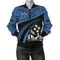 FUNSTUFFPRINTI Kosrae Women Bomber Jacket - Road to Hometown Bomber Jacket