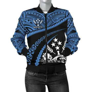 FUNSTUFFPRINTI Kosrae Women Bomber Jacket - Road to Hometown Bomber Jacket