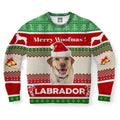 FUNSTUFFPRINT Labrador Retriever Dog Ugly Christmas Sweater, Christmas Sweater, Ugly Sweater, Funny Xmas Sweaters Ugly Sweater