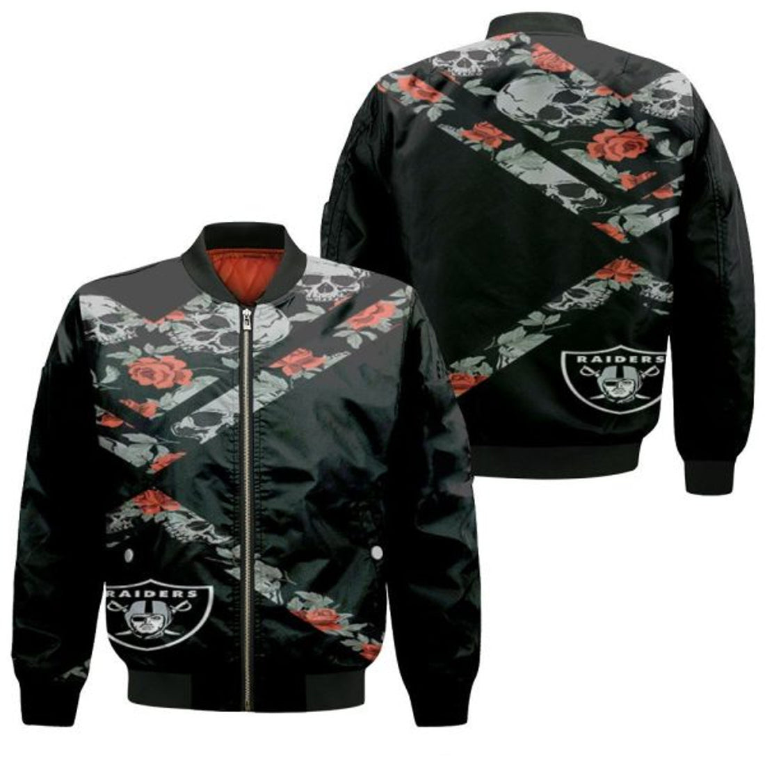 FUNSTUFFPRINTI Las Vegas Riders Flowers Skull Tanktop Legging For Fan 3D Bomber Jacket