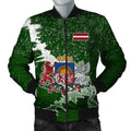 FUNSTUFFPRINTI Latvia Christmas Coat Of Arms Men 3D Bomber Jacket