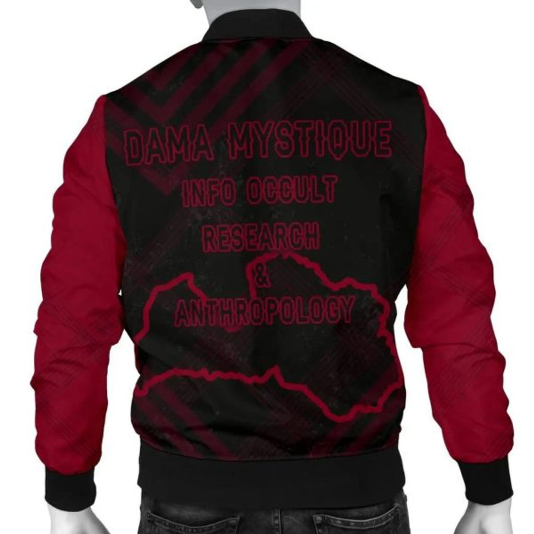 FUNSTUFFPRINTI Latvia Men Bomber Jacket Dama Mystique Bomber Jacket