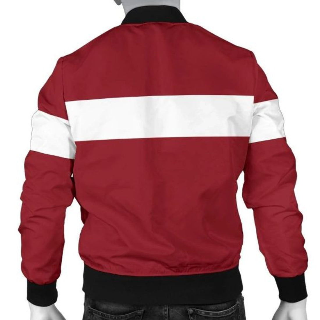FUNSTUFFPRINTI Latvia Men's Bomber Jacket Original Flag Bomber Jacket