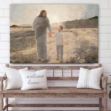 Lead Kindly Light Child of God Art Jesus Christian Canvas Art - Religious Posters