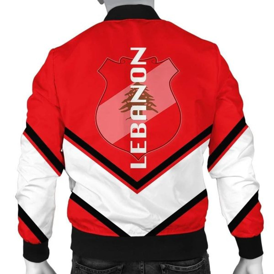 FUNSTUFFPRINTI Lebanon Coat Of Arms Men Bomber Jacket Lucian Style Bomber Jacket