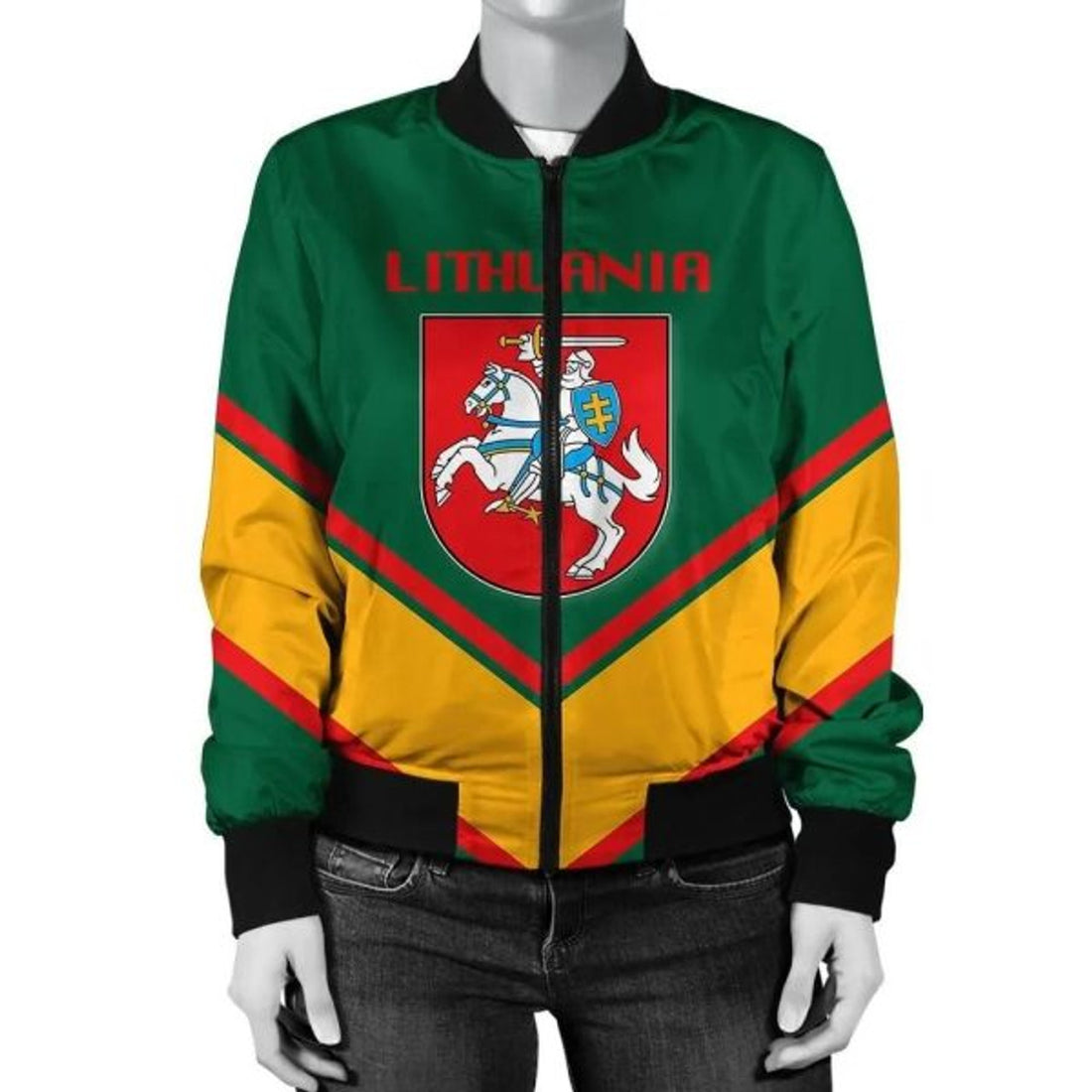 FUNSTUFFPRINTI Lebanon Coat Of Arms Women Bomber Jacket Lucian Style Bomber Jacket