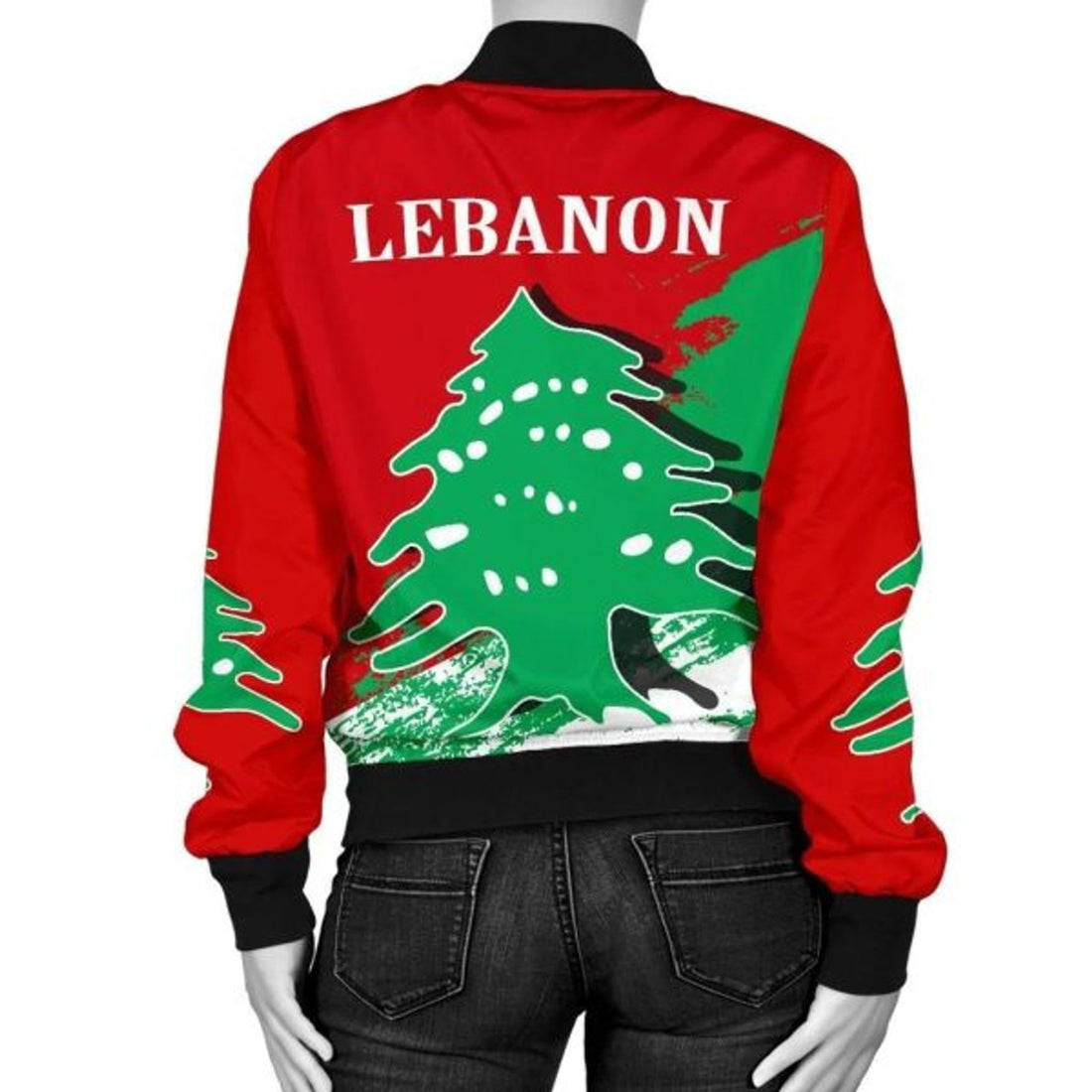 FUNSTUFFPRINTI Lebanon Special Women's 3D Bomber Jacket