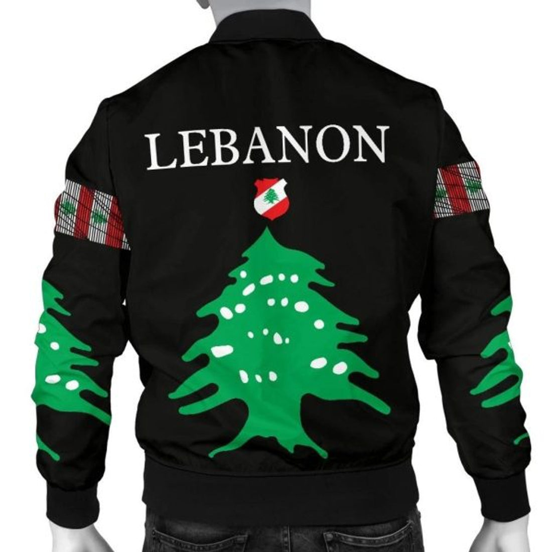 FUNSTUFFPRINTI Lebanon-United Men's 3D Bomber Jacket