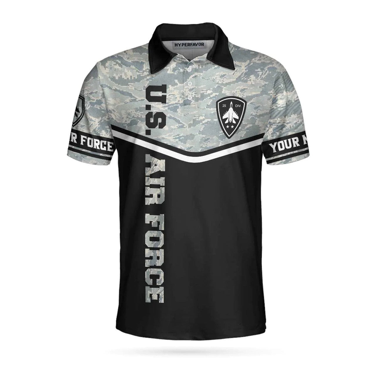 Custom Personalized Camouflage Men Polo Shirt, Less Than 1% Of Americans Have Ever Seen The Sunset From A USAF Aircraft I Have Custom Shirt For Male, Veteran Shirt For Men